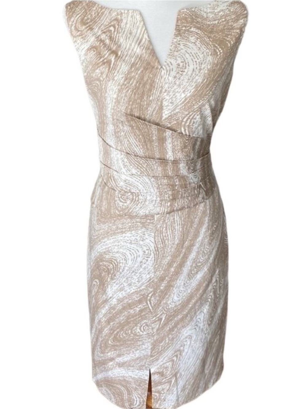 Anne Klein Plus Size Dress 16 Spring Cotton Stretch Classic Retro 60s Sheath
